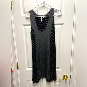 Black and Grey Cotton Dress